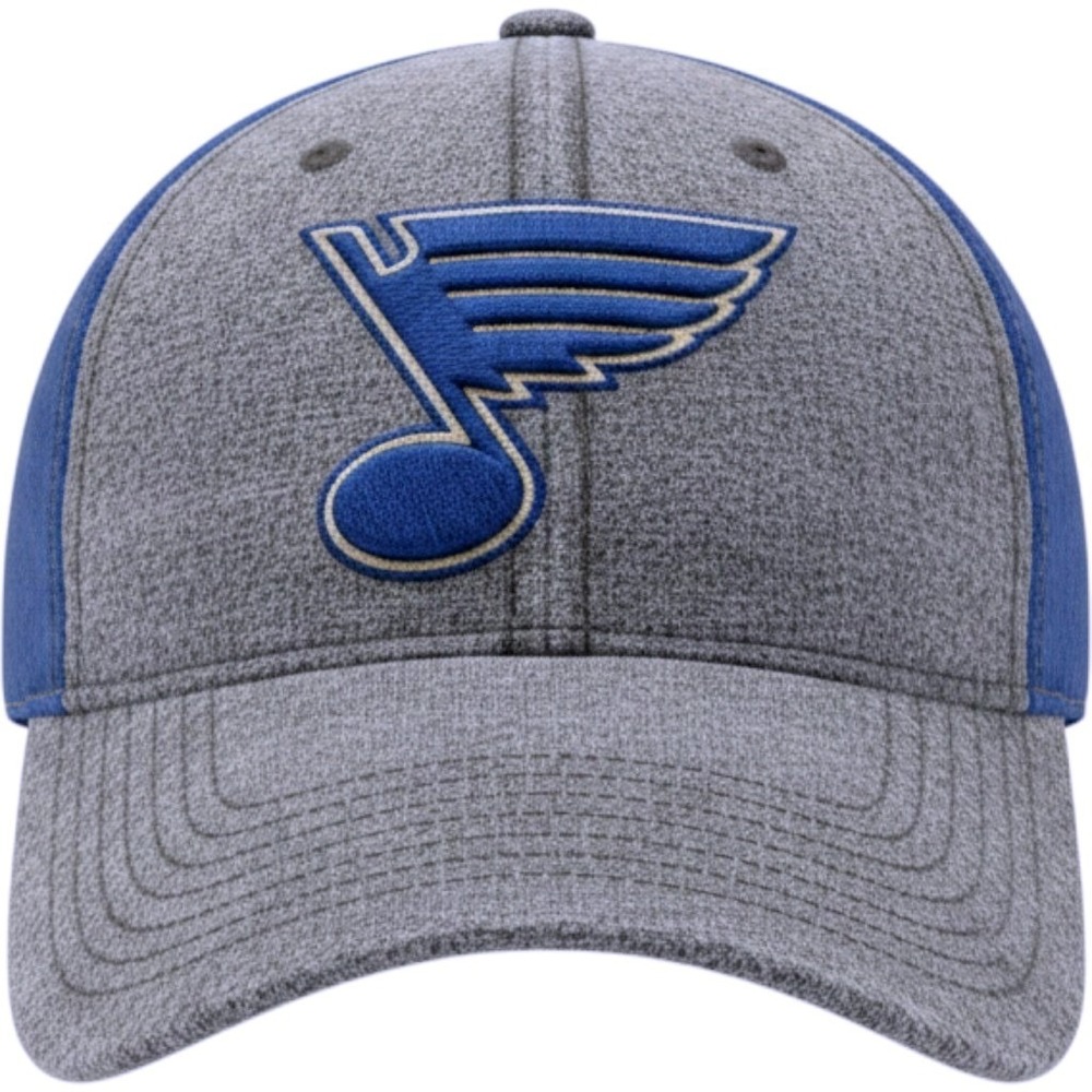 Zephyr St Louis Blues NHL Hat OSFA Gray Blue Adjustable Embroidered Hockey Cap‎